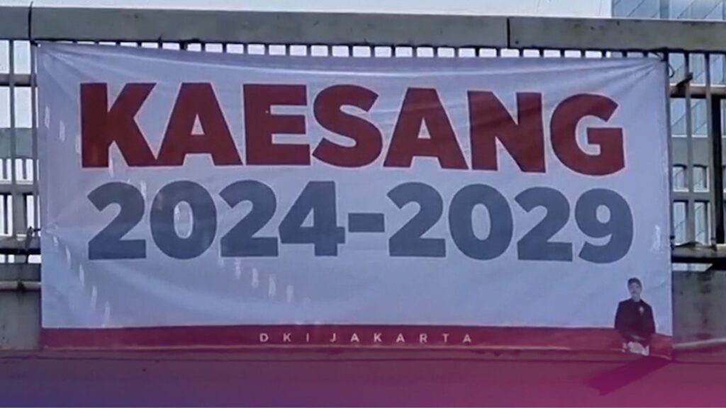 Spanduk 'Kaesang 2024-2029' Mendadak Muncul di Jakarta