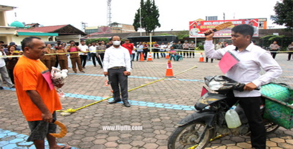 Polres Tanah Karo Gelar Rekonstruksi Pembunuhan