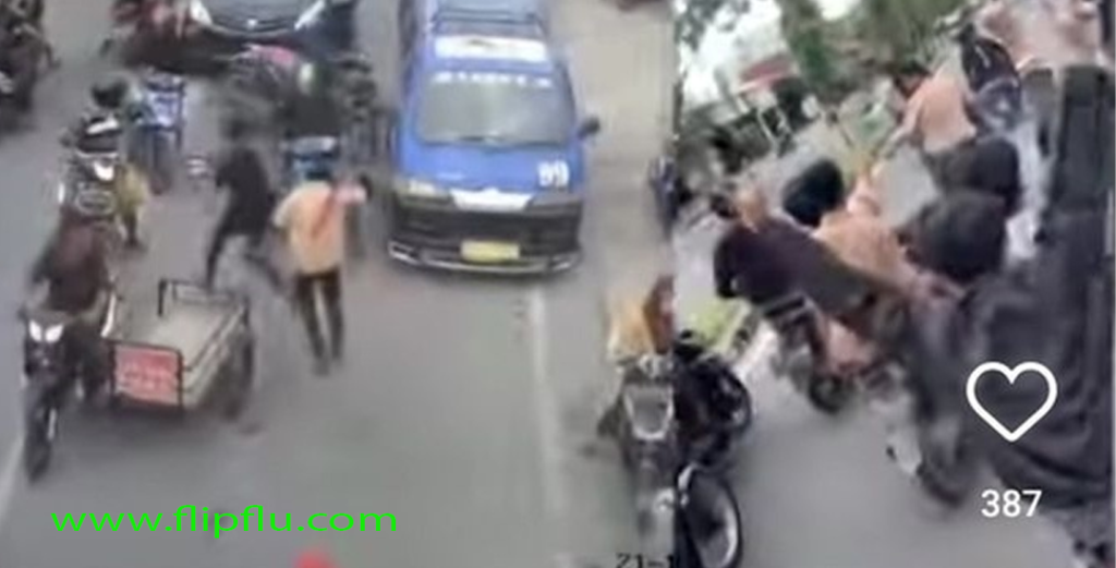 Puluhan Siswa Begal Dua Pemotor