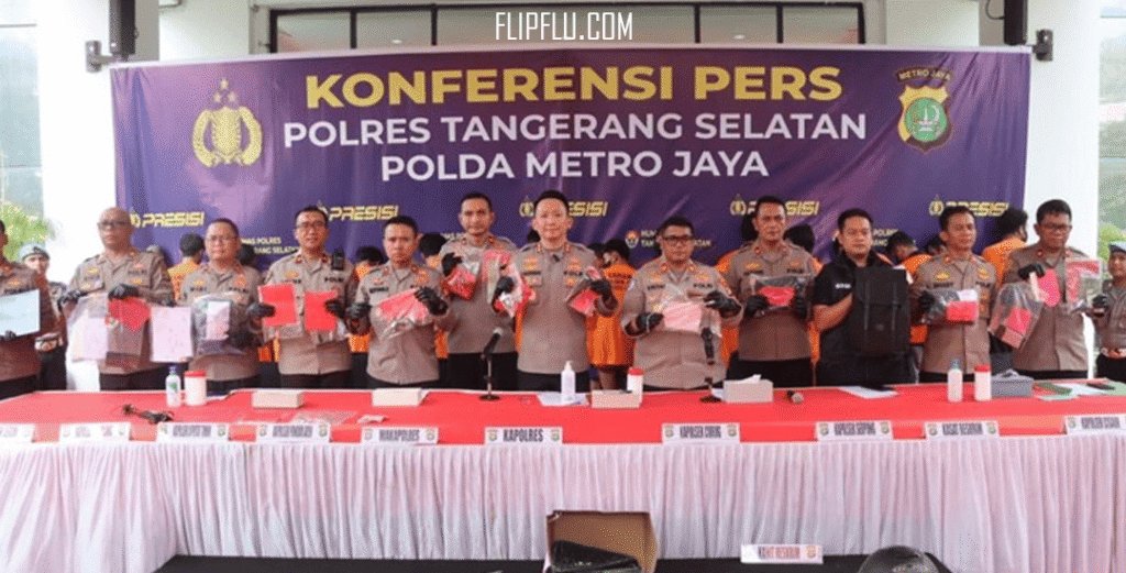Polres Tangsel Ringkus 23 Bandit Jalana